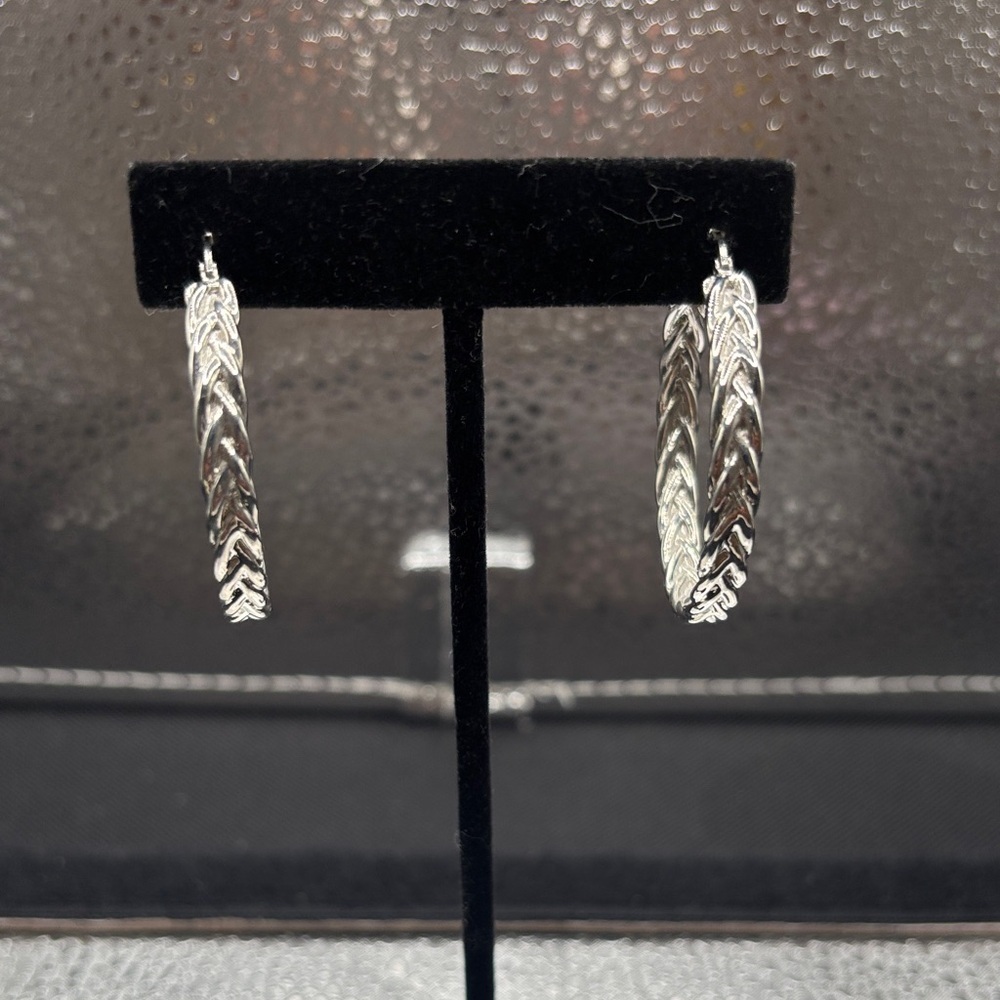 Elegant Silver Hoop Earrings